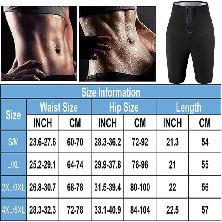 Sauna Sweat Pants For Women High Waist Slimming Waist Trainer Shorts  Compression Workout Exercise Body Shaper Thighs