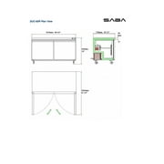 Heavy Duty Commercial 60 One Door Undercounter Refrigerator