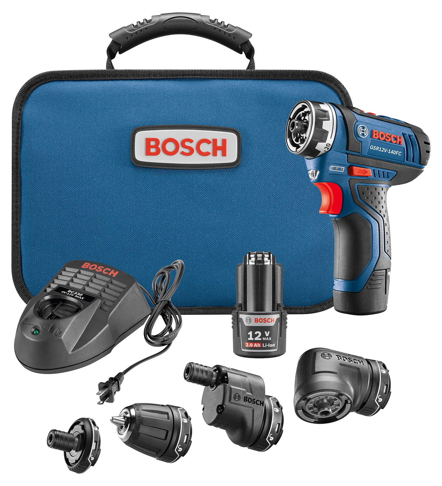 Bosch Gsr12v 140fcb22 12 V Max Flexiclick 5 In 1 Drill Driver