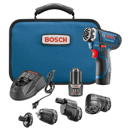 Bosch Gsr12v 140fcb22 12 V Max Flexiclick 5 In 1 Drill Driver