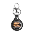 thumbnail image 1 of Naturaleza agua cielo mar piedra ciencia foto Coche de metal llavero anillo de cuero llavero de regalo, 1 of 4