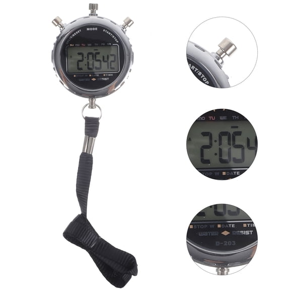 Luxshiny 1Ud Cronógrafo Digital Multifuncional Con Botones Grandes Y Durable Para Atletismo