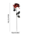 thumbnail image 3 of Halloween Artificial Flowers Black Plastic Decoration for Party Table Centerpiece Home Decor Haunted House Props Spooky Arrangement 15.75 Inch, 3 of 6