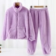 thumbnail image 4 of Coerni Toddler Boys Girls Fleece Pajama Set Winter Warm Plush Tops+Pants Outfits Sleepwear Soft Comfy 2 Piece Loungewear Child Pjs, 4 of 4