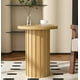 thumbnail image 1 of Mesa auxiliar con pedestal Farmhouse, mesa auxiliar redonda Fsbecl de madera, 1 of 7