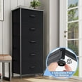 thumbnail image 5 of Crestlive Products 5-Drawer Dresser Vertical Storage Tower Chest,Black, 5 of 8