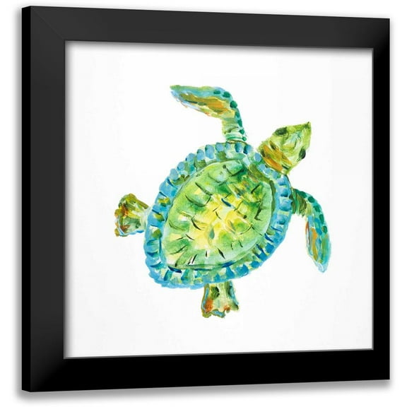 DeRice, Julie 12x12 Black Modern Framed Museum Art Print Titled - Sealife I
