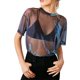 thumbnail image 1 of Camisetas De Verano Camisetas de mujer Perspectiva Moda Dama Sexy Camiseta transparente Clubwear (Azul XL) Ygjytge para Mujer Azul T XL, 1 of 9