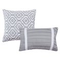 thumbnail image 3 of AeroSoft Lauren and Colin 5-piece Microfiber King Comforter Set in Silver, 3 of 10