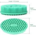 thumbnail image 6 of Exfoliating Silicone Body Scrubber 1 PC,Bath Body Scrubber for Skin Care,Green Soft Dead Skin Remover,2 in 1 Bath and Shampoo Brush,Body Shower Scrubber for All Kinds of Skin, 6 of 7