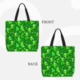 thumbnail image 2 of Fuzoiu St Patrick's Day2 Print Durable Tote Bag,Shoulder Bag with Zipper Closure,Casual Tote's Handbag,for Daily Use, Shopping, School, Work, 2 of 7