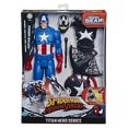 thumbnail image 1 of Figura de acción Spider-Man Hasbro E8683 Maximum Venom Titan Hero Venom Captain America con motor de arranque, proyectil, 6 accesorios, 30 cm, 1 of 9