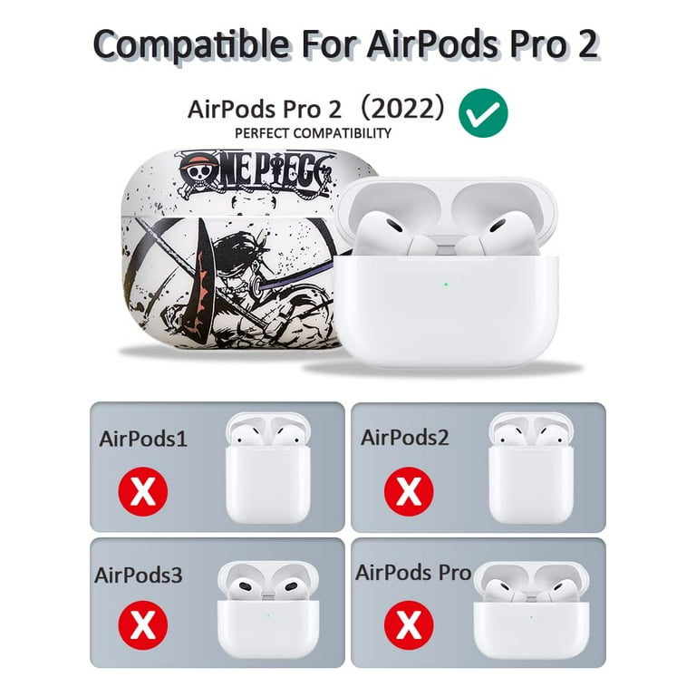 gerningsmanden forkorte Initiativ Case for AirPods Pro 2 Generation: Creative One Piece Anime Cool Compatible  with 2023 Apple Earphone Wireless Charging Protective Cover(Roronoa Zoro) -  Walmart.com