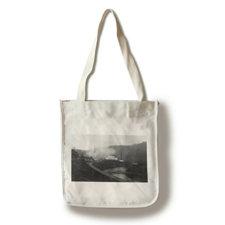 - Avcata, California - View of a Mill and Railroad Tracks (100% Cotton Tote Bag - Reusable)