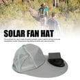 thumbnail image 3 of Solar USB Rechargeable Fan Hat, Solar Charging Fan Hat High Power Prevent Wear  for Outdoor, 3 of 7