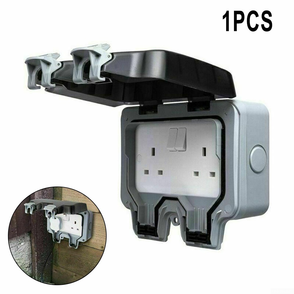 Outdoor Waterproof Double Plug Socket 