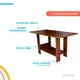 thumbnail image 4 of Mesa de centro Multiusos Minimalista Armable cafe 6.49 pulg Pido Todo MPC01WH-A1, 4 of 6