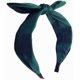 thumbnail image 1 of hodooly 1 diadema anudada para mujer, turbante, diadema ancha, banda para el pelo con lazo para mujer (verde), 1 of 5