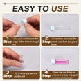 thumbnail image 5 of Uxcell 12 Pcs Clear Glass Vials with Snap Top Cap, 1.5ml Small Liquid Sample Vial Leak-Proof Portable Liquid Storage Empty Vial for Perfume Essential Oil Reagents, Blue, 5 of 7