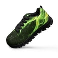 thumbnail image 2 of Chririnla Green Fire Flame Shoes for Boys Little Kid Cool Lightweight Sneakers Size 10.5 Non-slip Athletic Sport Shoes Mesh Running Shoe with EVA Sole, 2 of 7