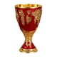 thumbnail image 1 of Copa medieval vintage grabada, ideal como regalo de aniversario o para fiestas. Rojo, 1 of 9