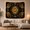 Sunflower Circle, variant on Large Sunflower Mandala with Celestial Moons on Black Background, Mystical Boho for Flower Lovers, Celestial Floral Wall Art, Housewarming Gift, Tapestry Wall Hanging for Living Room and Dorm