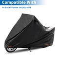 thumbnail image 2 of Cubierta de motocicleta a medida Unique Bargains 301D-PU negra para Suzuki V-Strom 250 2022-2024, cubierta impermeable para motocicleta al aire libre, 2 of 7