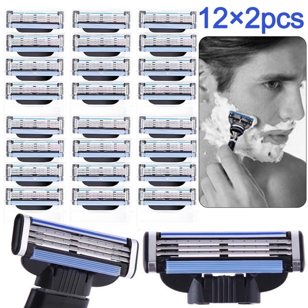 Cabezal Afeitadora Intercambiable 24 Piezas 3 Capas Duradero A La Fricción Productos para Hombres