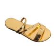thumbnail image 2 of AXXD Gold Sandals for Women 9 New Summer Plus-size Cool Flat Sandals, 2 of 8