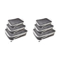 thumbnail image 3 of Moyic 3 Pieces Waterproof Luggage Organiser Lightweight Clothes Bags Storage Negro 3 piezas 2Conjunto, 3 of 6