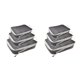 thumbnail image 1 of Moyic 3 Pieces Waterproof Luggage Organiser Lightweight Clothes Storage Bags Negro 3 piezas 2piezas, 1 of 4