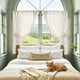 thumbnail image 2 of Cortinas Jinchan de Lino 137x137 cm Bordado Floral Verde Beige, 2 of 9