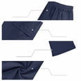 thumbnail image 6 of HOMADLES Men's Capri Cargo Pants Loose Fit Elastic Waist Breathable Workout Pants Outdoor Hiking Running Pants Navy Size 2XL, 6 of 10
