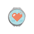 thumbnail image 1 of Disparaître Coeur Donner l'Amour Pixel Main Compact Miroir Rond Portable Poche Verre, 1 of 3