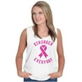 thumbnail image 4 of Breast Cancer Stronger Everyday Tank Top Tee Shirt Women Brisco Brands S, 4 of 6