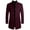 Wine Red, variant on ohmzyzo Men's Trench Coats Slim Fit Stand Collar Top Coats Single Breasted Business Overcoats Fall Winter Windproof Tops Solid Color Jackets XL