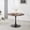 Walnut, variant on DRNANLIT 42.1" White Tulip Table, Mid-Century Round Dining Table, Metal Legs, Seats 4-6