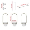 thumbnail image 3 of Vwrxbz Hanging Flower Pots with Retractable Hanging Rods for Gardening Wall Baskets, 3 of 9
