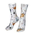 thumbnail image 6 of Cauagu Cartoon Planets Pattern Fun Novelty Crew Socks,Casual Athletic Socks Neutral Socks Cozy Crew Socks Christmas Gift, 6 of 7
