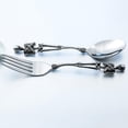 thumbnail image 4 of Stainless Steel Skull Spoon Fork Set Creative Personalized Camping Cutlery, 4 of 6