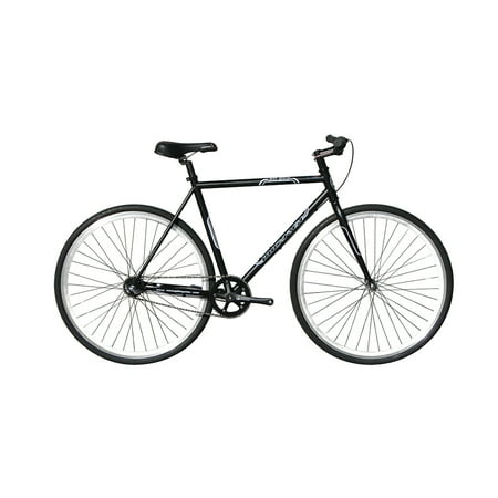 Wonder Wheels Fixed Bike 700C 53Cm Hi-Ten Steel Frame Black  Side Pull Brake Alloy Black Rims 700C*1.5*14G*32H*H30 Black Spokes  Tire: Black - Black