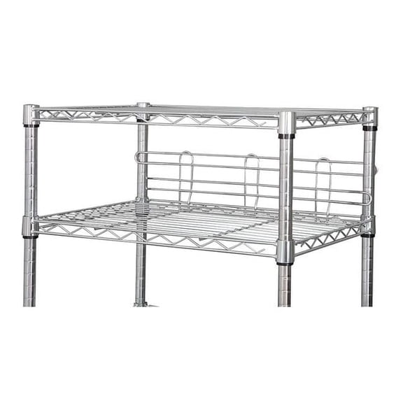 Manufacturer Varies Shelf Side/Back Ledge 36",Chrome,2PK 5GRN2