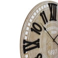 thumbnail image 4 of Northlight 24" Battery Operated Round Wall Clock with Roman Numeral and Block Numbers, 4 of 5