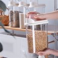 thumbnail image 4 of Kitchen Food Storage Bin Clear Plastic Pantry Cabinet Airtight Snack Sugar Organizer Sealed Containers with Lids, 4 of 7