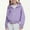 Purple, variant on OGLCCG Girls Zip Up Cropped Hoodies Long Sleeve Fleece Lined Sweatshirts Jacket with Pockets and Thumb Hole Casual Lightweight Outwear 4-12 Years