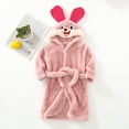 thumbnail image 2 of Youmylove Kids Pajamas Toddler Kids Baby Boys Girls Cartoon Bathrobes Hooded Warm Flannel Night-Robe Sleepwear Pajamas, 2 of 3