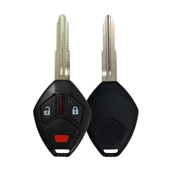 AKS KEYS New Replacement for Mitsubishi Endeavor Remote Head Key Fob 3B - OUCG8D-620M-A (2 Pack)