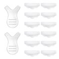 thumbnail image 1 of 12pcs Silicone Eyelash Perming Curler Pads with 2 Y Shape Eyelash Brushes, 1 of 4