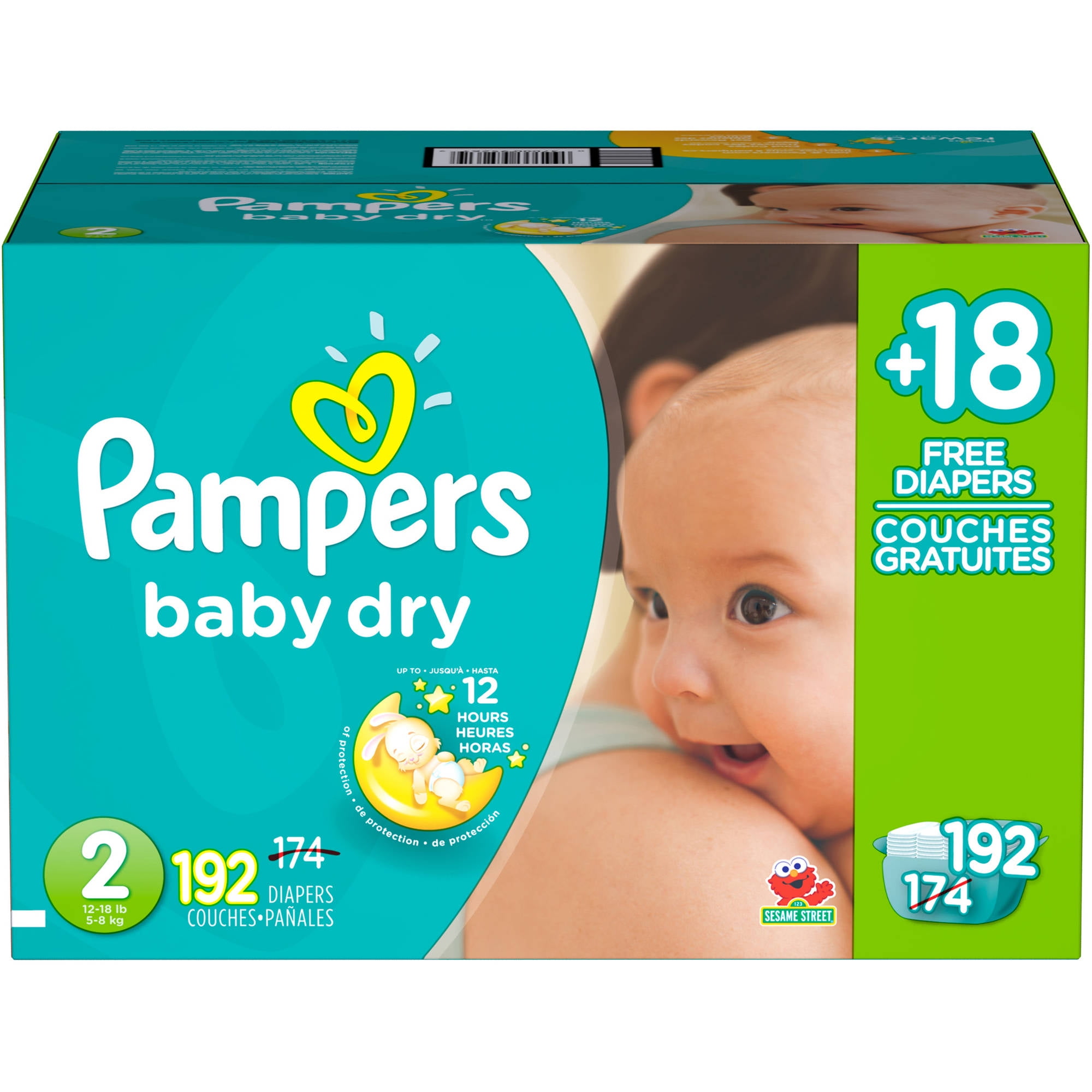 192 pampers swaddlers size 1