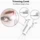 thumbnail image 5 of Recortadora de cejas mejorada, afeitadora eléctrica de precisión para cejas, depiladora facial con pilas, con peine, sin sensación de tirón, sin dolor, para cara, barbilla, cuello, labio superior, ros, 5 of 5